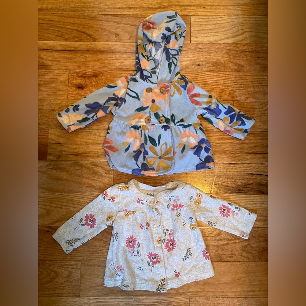 NWOT Carter’s 3 Month Baby Girl Jackets.